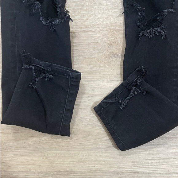 American Eagle Outfitters Distressed Black Skinny Jeans - Picture 7 of 8